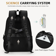 Large Capacity Laptop Backpack USB Charging Travel Daypack