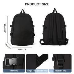Large Capacity Preppy Backpack Heavy Duty Back To School Daypack