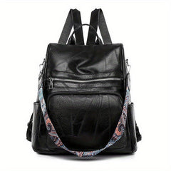 Vintage Zipper Backpack for Travel Storage Rucksack