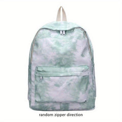 Tie Dye Backpack Zipper Storage Rucksack Women's Bag For School
