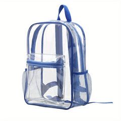 Clear PVC Large Capacity Backpack Durable Lightweight School Bag
