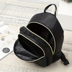 Casual Minimalist Zipper Backpack Rucksack