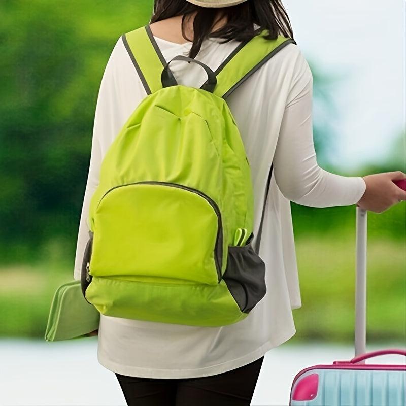 Casual Zipper Backpack Lightweight Rucksack Foldable Daypack