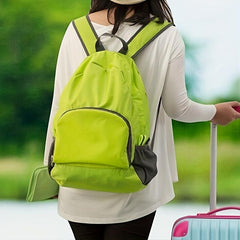 Casual Zipper Backpack Lightweight Rucksack Foldable Daypack