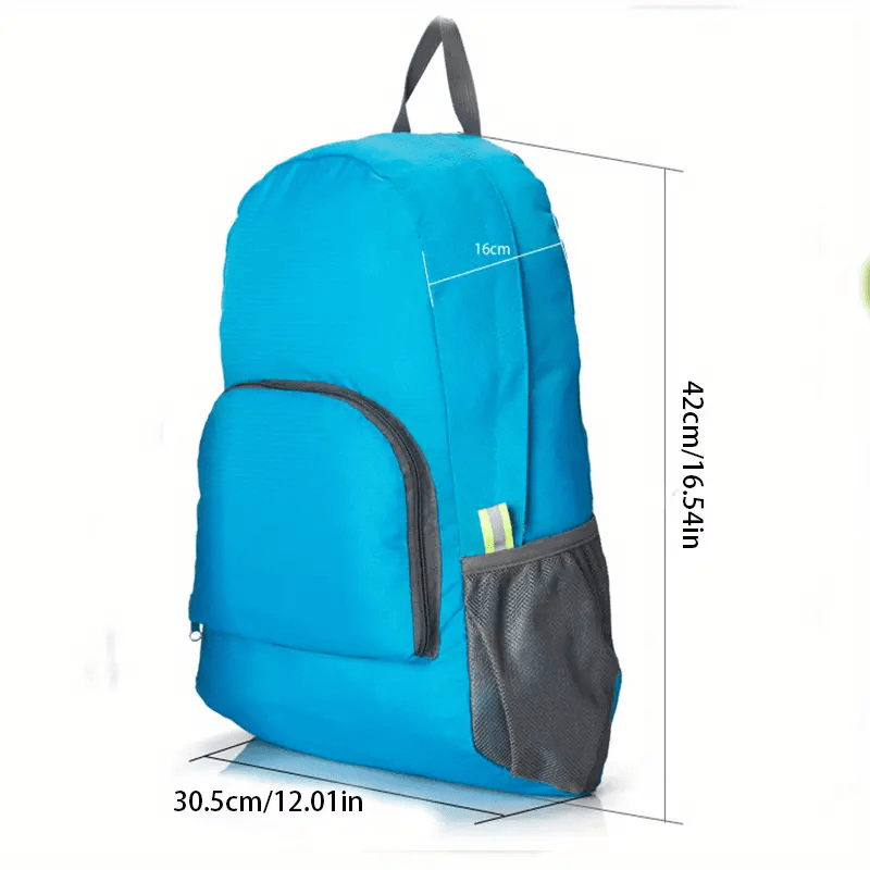 Casual Zipper Backpack Lightweight Rucksack Foldable Daypack