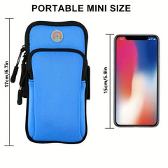 Waterproof Arm Bag Phone Pouch with Zipper for Running Fitness