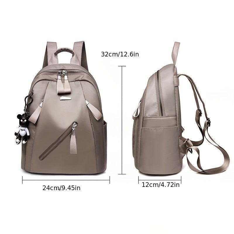 Minimalist Nylon Backpack Purse Preppy School Bag