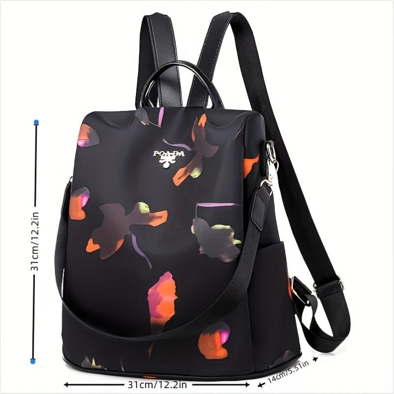 Zipper Backpack Versatile Bookbag Adjustable Strap Casual Waterproof Travel