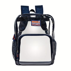 Transparent PVC Backpack Waterproof Student School Bag Preppy Style