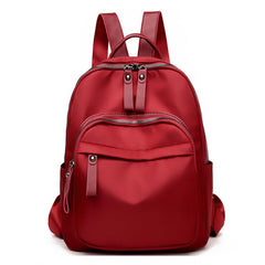 Solid Nylon Backpack with Adjustable Strap for Work & Travel