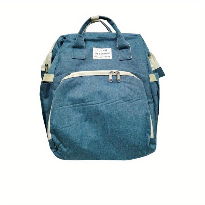 Portable Diaper Bag Large Capacity Nylon Backpack Women's Casual School Bag