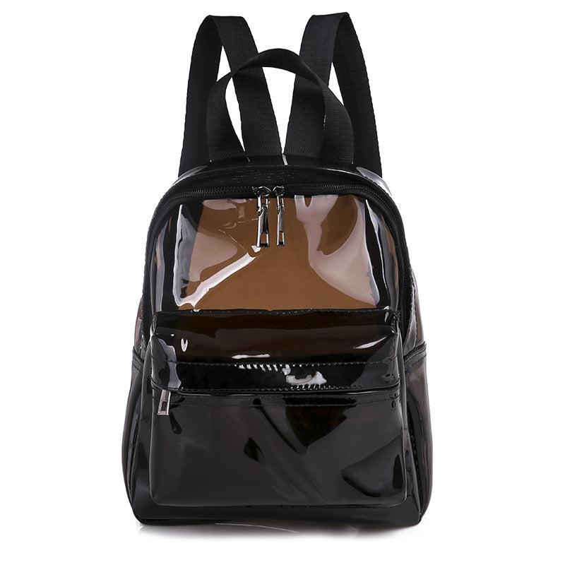 Transparent Zipper Backpack Minimalist Storage Rucksack