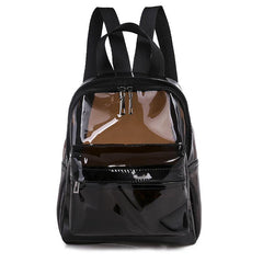 Transparent Zipper Backpack Minimalist Storage Rucksack