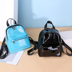 Transparent Zipper Backpack Minimalist Storage Rucksack