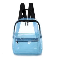 Transparent Zipper Backpack Minimalist Storage Rucksack