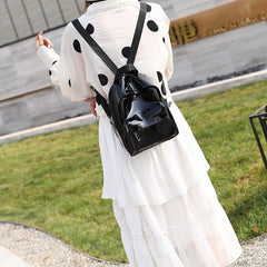 Transparent Zipper Backpack Minimalist Storage Rucksack
