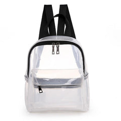 Transparent Zipper Backpack Minimalist Storage Rucksack