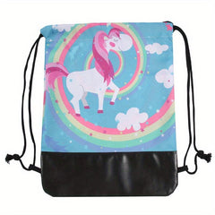 Unicorn Backpack Lightweight Drawstring Bag Large Capacity