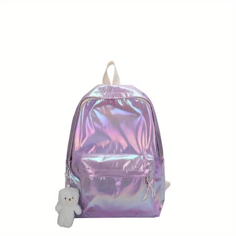 Laser Laptop Backpack Holographic Lightweight Schoolbag