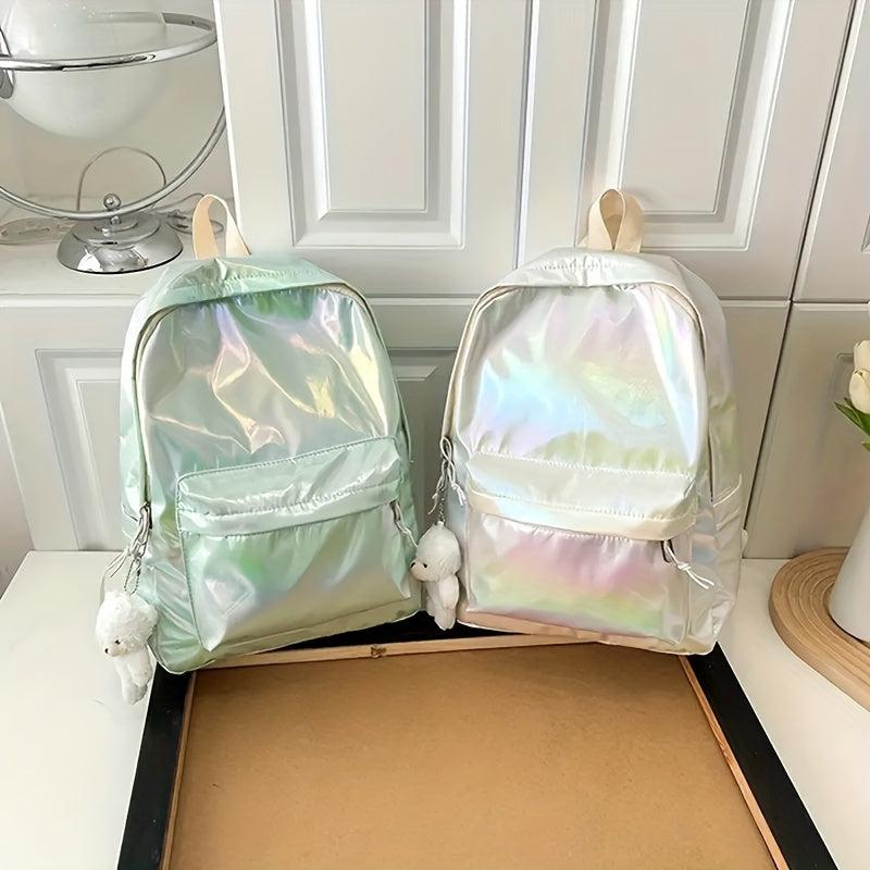Laser Laptop Backpack Holographic Lightweight Schoolbag