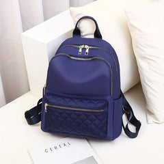 Argyle Quilted Backpack Student Schoolbag for Travel & Work
