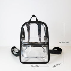 Clear PVC Backpack Waterproof School Bag Daypack Travel Concert