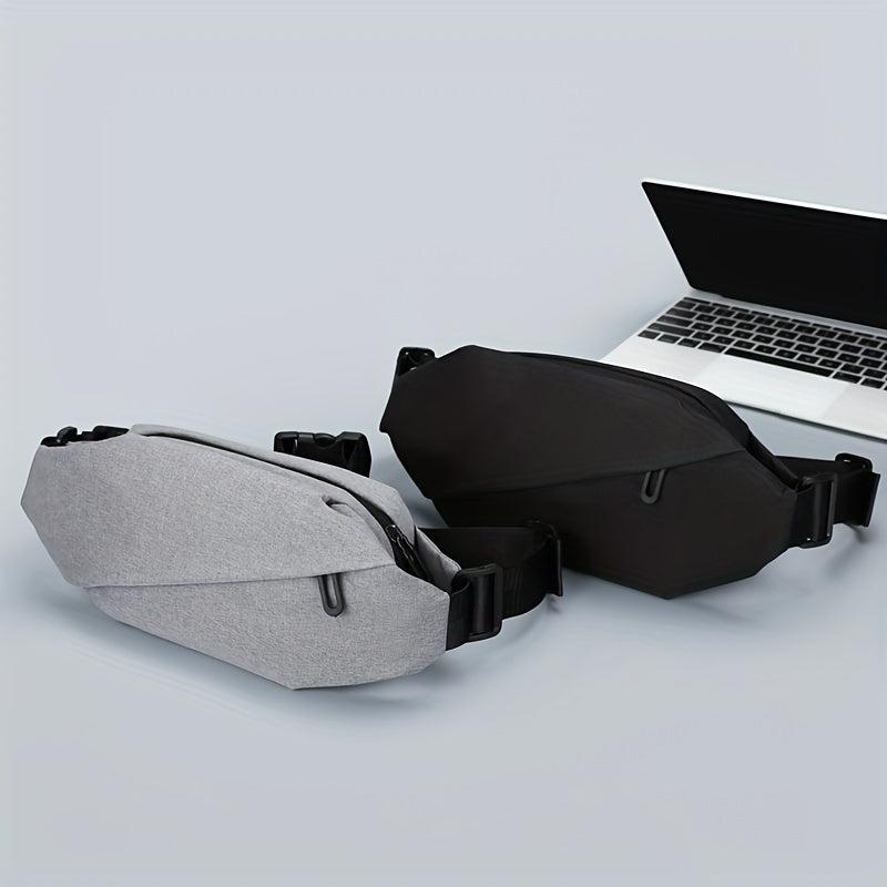 Men's Waterproof Chest Bag Diagonal Zipper Backpack