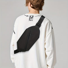 Men's Waterproof Chest Bag Diagonal Zipper Backpack