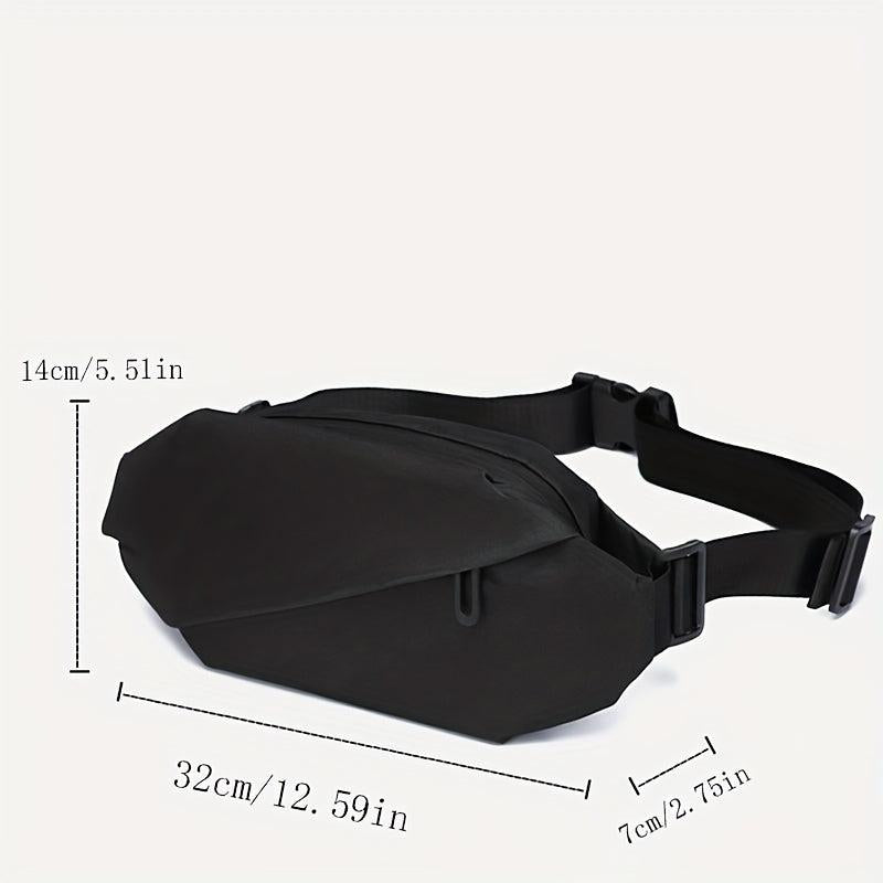 Men's Waterproof Chest Bag Diagonal Zipper Backpack