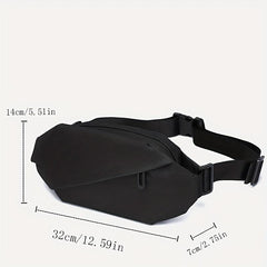 Men's Waterproof Chest Bag Diagonal Zipper Backpack