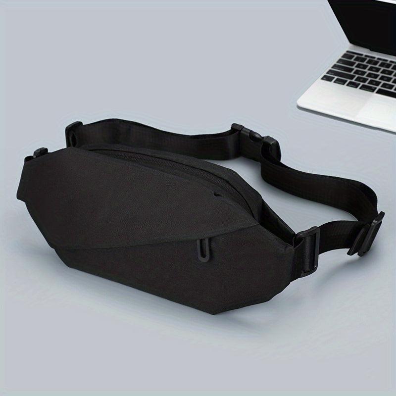 Men's Waterproof Chest Bag Diagonal Zipper Backpack