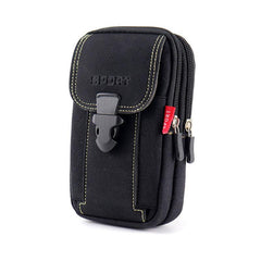 Canvas Leather Phone Bag Waist Bag Waterproof Coin Purse