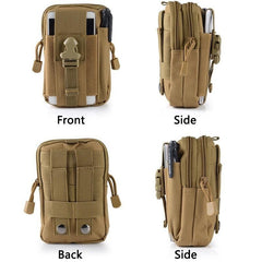 Men's Tactical Belt Fanny Pack Waist Pouch Outdoor Sports Bag
