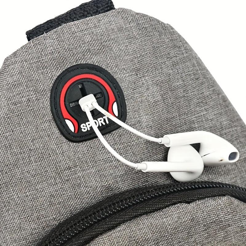 Men's Canvas Chest Bag Large Capacity Multifunctional Chest Bag