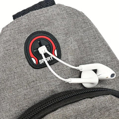 Men's Canvas Chest Bag Large Capacity Multifunctional Chest Bag