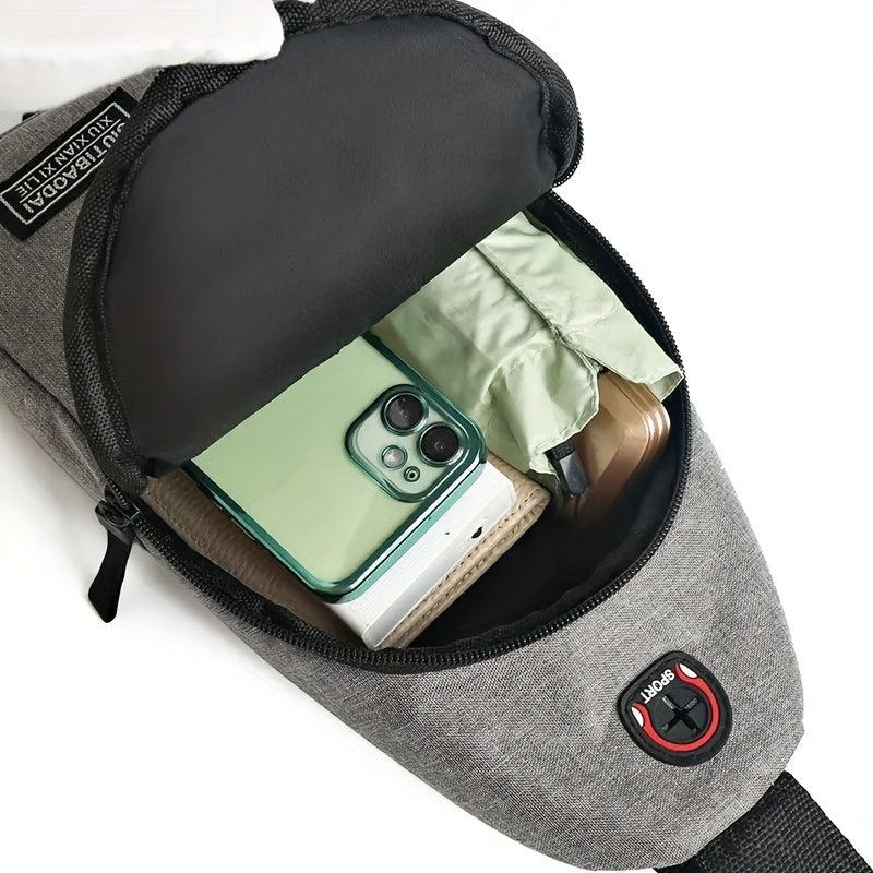 Men's Canvas Chest Bag Large Capacity Multifunctional Chest Bag