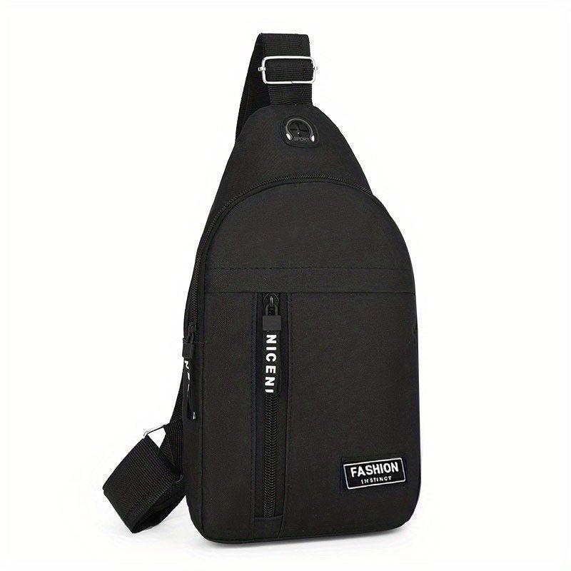 Men's Canvas Chest Bag Large Capacity Multifunctional Chest Bag