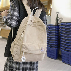 Large Capacity Corduroy Backpack for Students