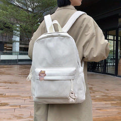 Large Capacity Corduroy Backpack for Students