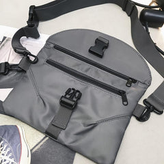 Men's Messenger Bag Casual Chest Bag Street Style Single Shoulder Bag