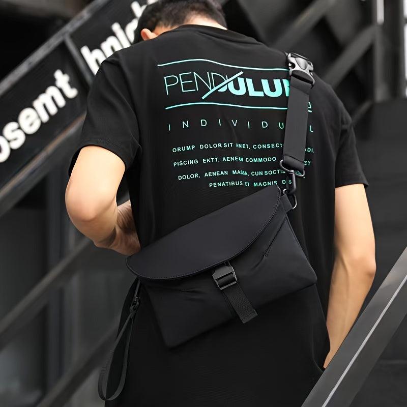 Men's Messenger Bag Casual Chest Bag Street Style Single Shoulder Bag