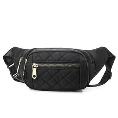 Women's Plaid Waist Bag Crossbody Sling Bag for Hiking Running