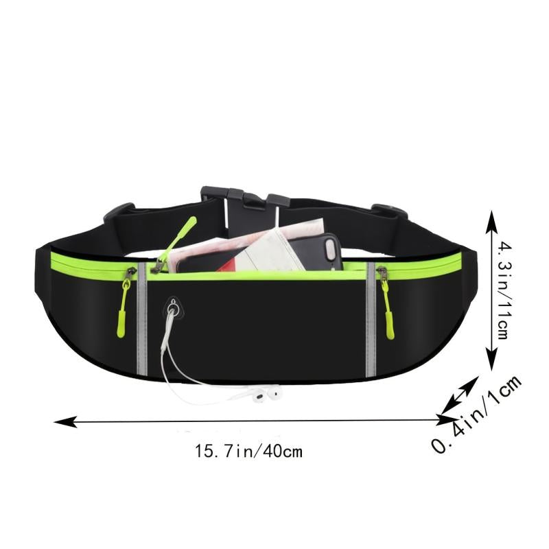 Nylon Sports Waist Bag Elastic Strap Belt for Hiking Travel