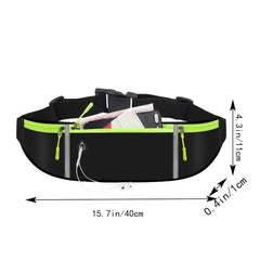 Nylon Sports Waist Bag Elastic Strap Belt for Hiking Travel