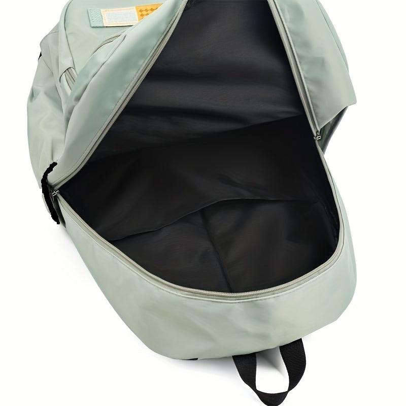 Large Capacity Nylon Backpack Lightweight School Travel Commuter Bag