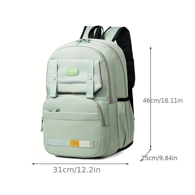 Large Capacity Nylon Backpack Lightweight School Travel Commuter Bag
