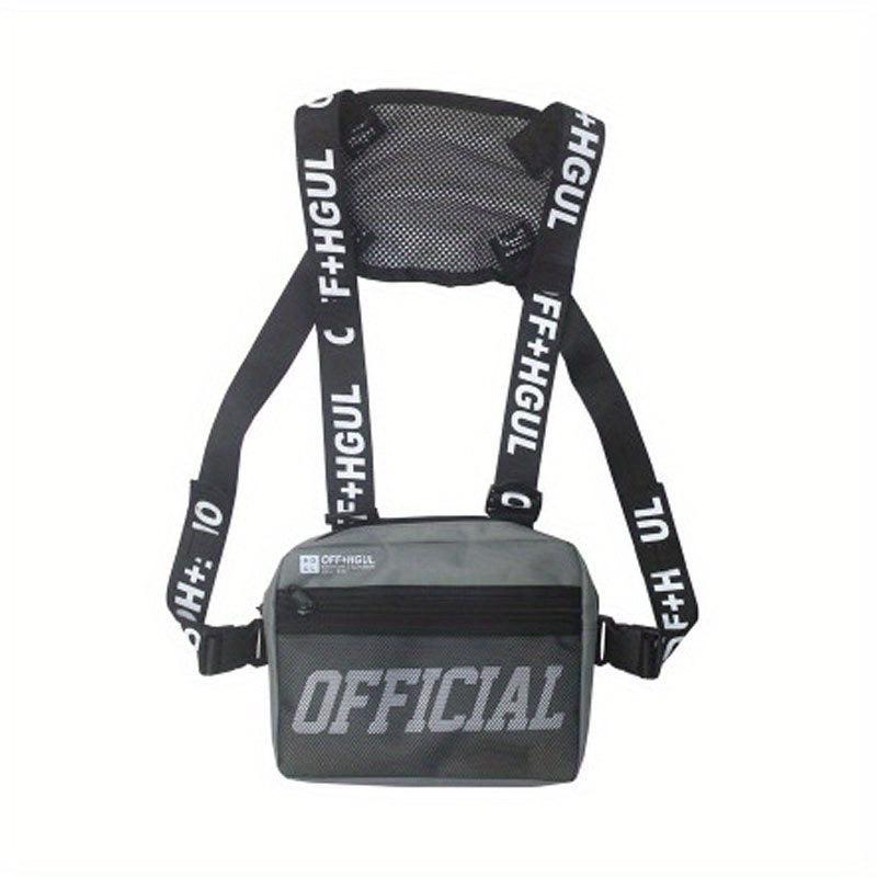 Men's Hip Hop Chest Bag Tactical Chest Rig Vest Bags