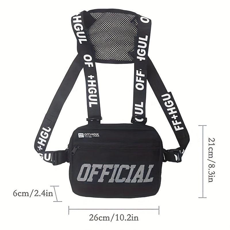 Men's Hip Hop Chest Bag Tactical Chest Rig Vest Bags