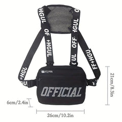 Men's Hip Hop Chest Bag Tactical Chest Rig Vest Bags