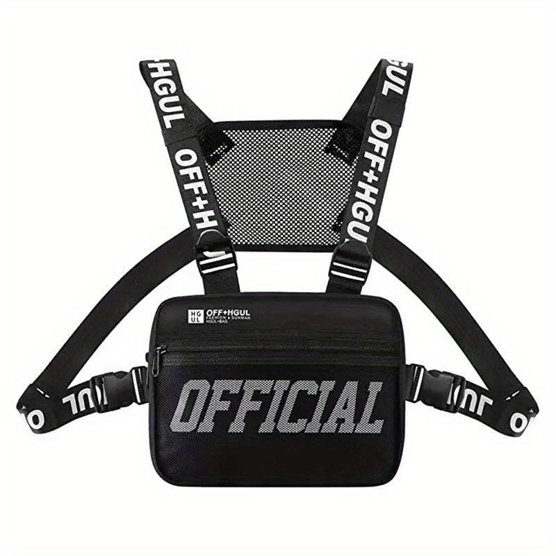 Men's Hip Hop Chest Bag Tactical Chest Rig Vest Bags